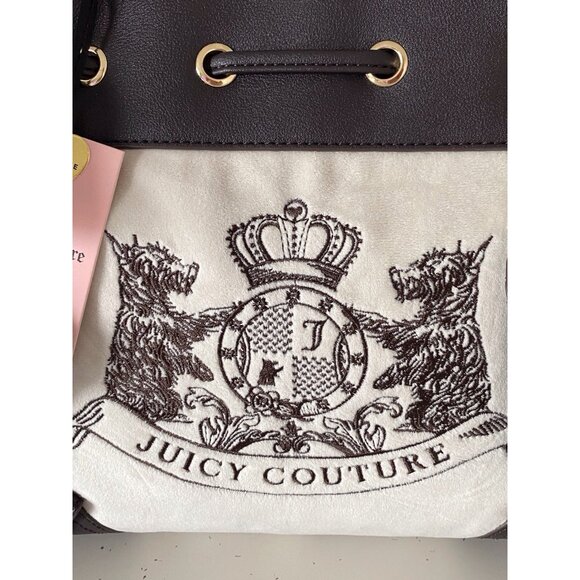 Juicy Couture Classic Scottie Dogs Tote Crystal Off White Daydreamer Viral NEW - Picture 2 of 16